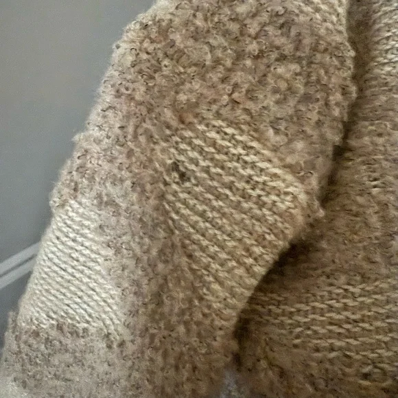Anthropologie Tan Intarsia Spotted Cardigan by Rosie Meira | Size S | NWT - Picture 7 of 7